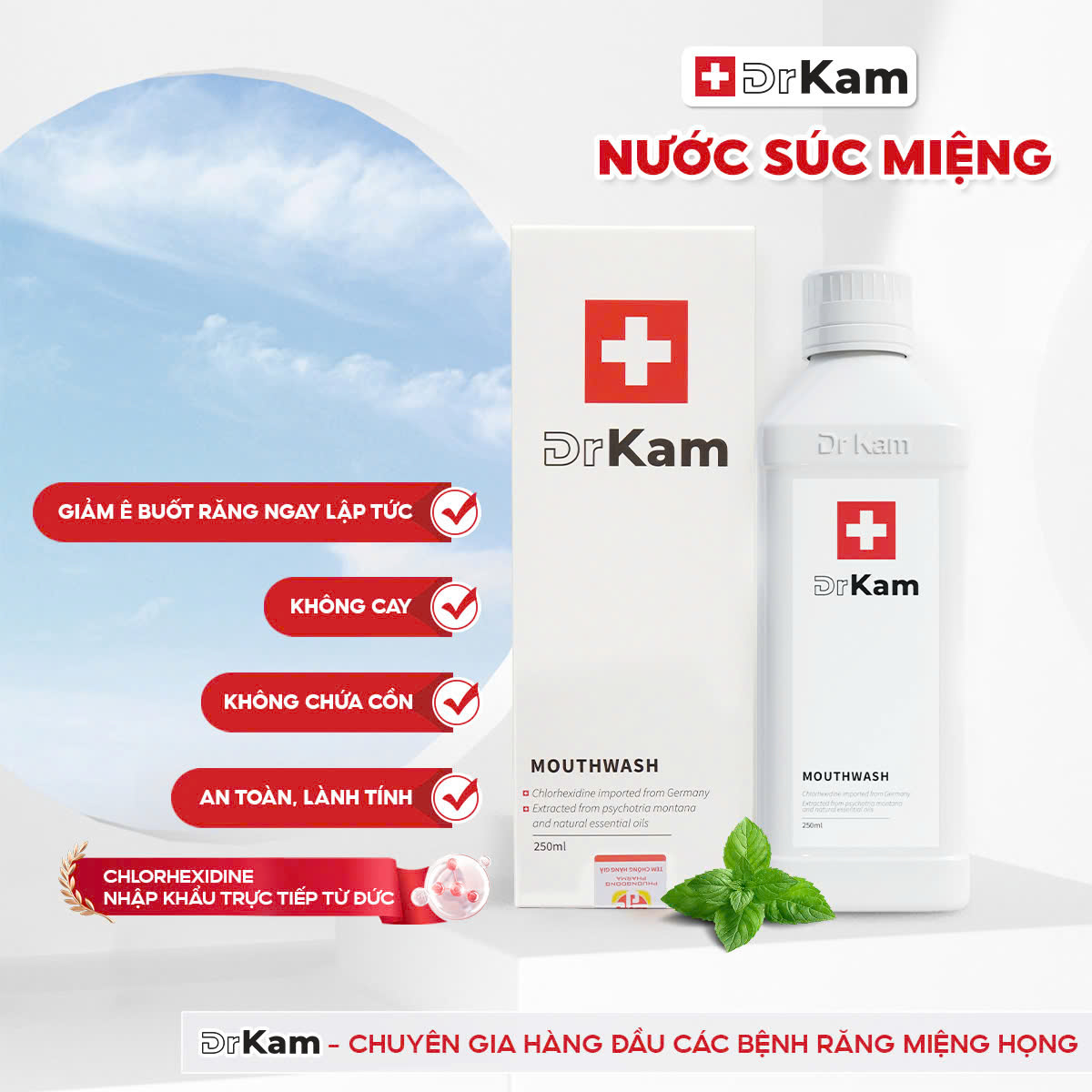 Răng ê buốt: Nguyên nhân, điều trị và cách phòng ngừa hiệu quả 5 Nước súc miệng DrKam