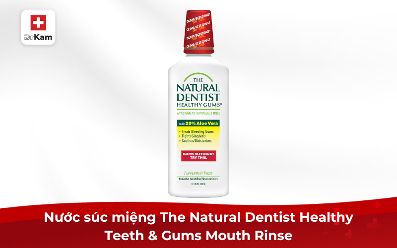 Nước súc miệng The Natural Dentist Healthy Teeth & Gums Mouth Rinse