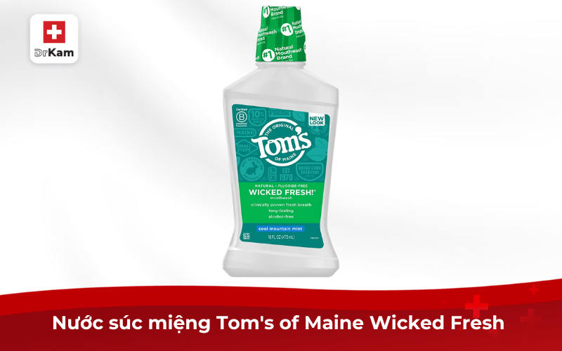 Nước súc miệng Tom's of Maine Wicked Fresh 