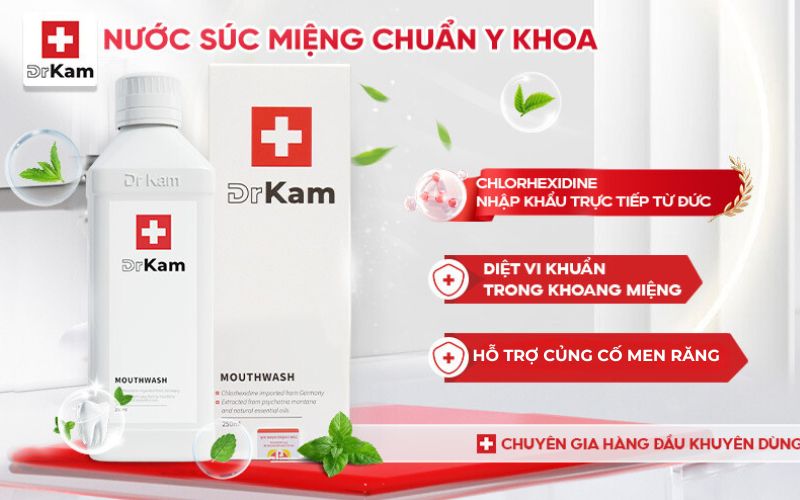 Nước súc miệng chuẩn y khoa DrKam