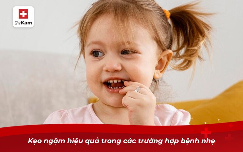 Kẹo ngậm hiệu quả trong các trường hợp bệnh nhẹ