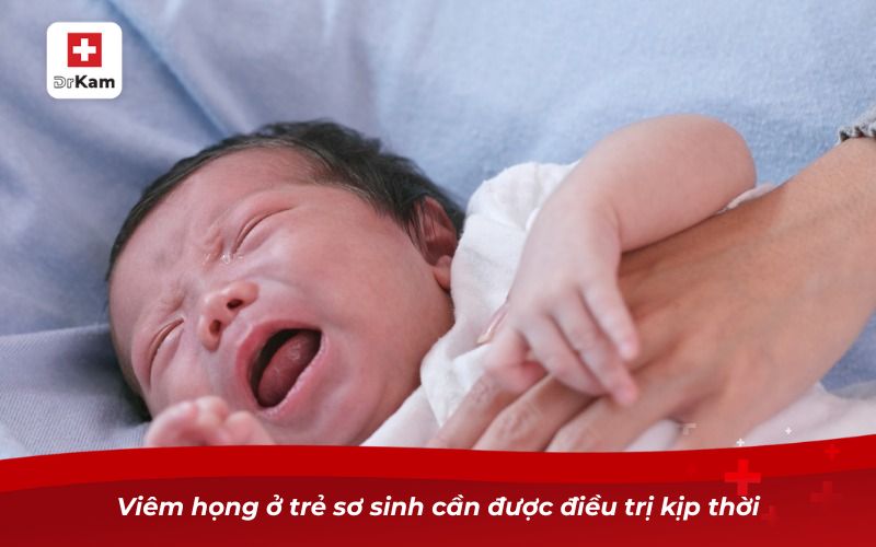 Viêm họng ở trẻ sơ sinh cần được điều trị kịp thời