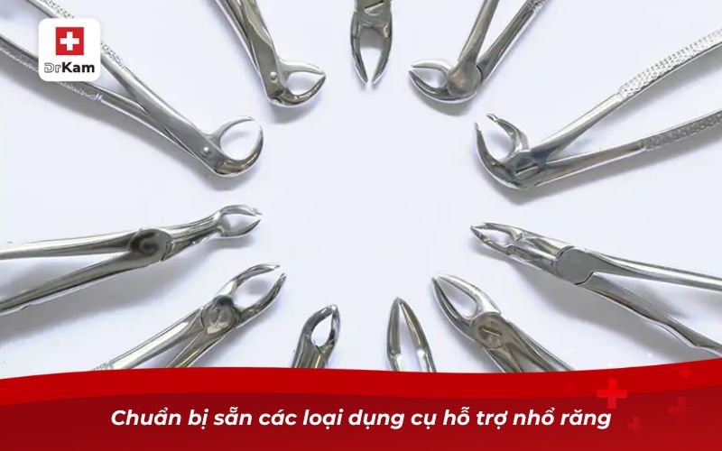 Cách nhổ răng hàm bị sâu tại nhà đơn giản và an toàn 4 Chuẩn bị sẵn các loại dụng cụ hỗ trợ nhổ răng