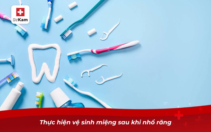 Cách nhổ răng hàm bị sâu tại nhà đơn giản và an toàn 7 Thực hiện cầm máu sau khi nhổ răng hàm