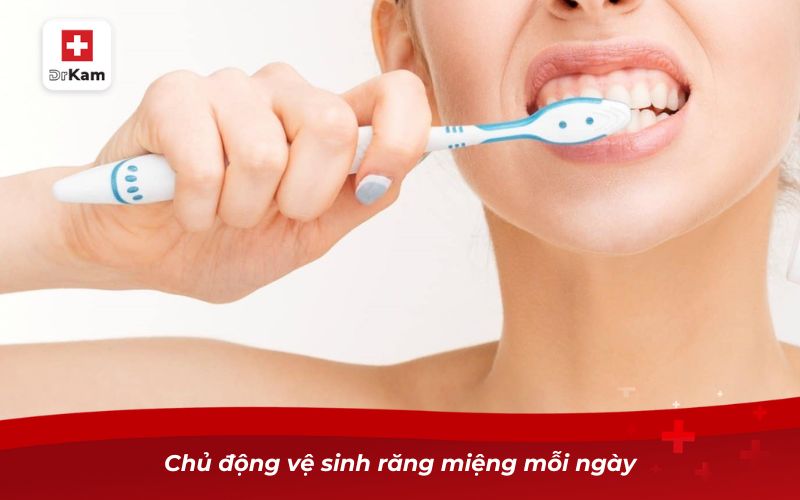 Chủ động vệ sinh răng miệng mỗi ngày