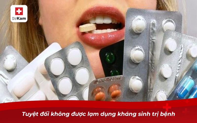 Tuyệt đối không được lạm dụng kháng sinh trị bệnh