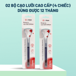 Combo 2 bộ cạo lưỡi cao cấp DrKam