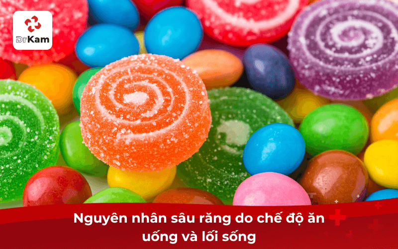 Nguyên nhân sâu răng do chế độ ăn uống và lối sống
