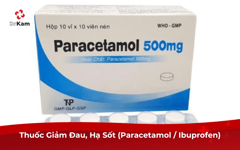 Thuốc Giảm Đau, Hạ Sốt (Paracetamol / Ibuprofen)